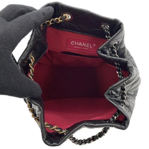 CHANEL Gabriel Do Backpack Aged Calf Leather Black A94485 - Picture 5 of 13